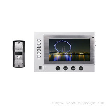 7-inch home video intercom for villa, with recording functionNew